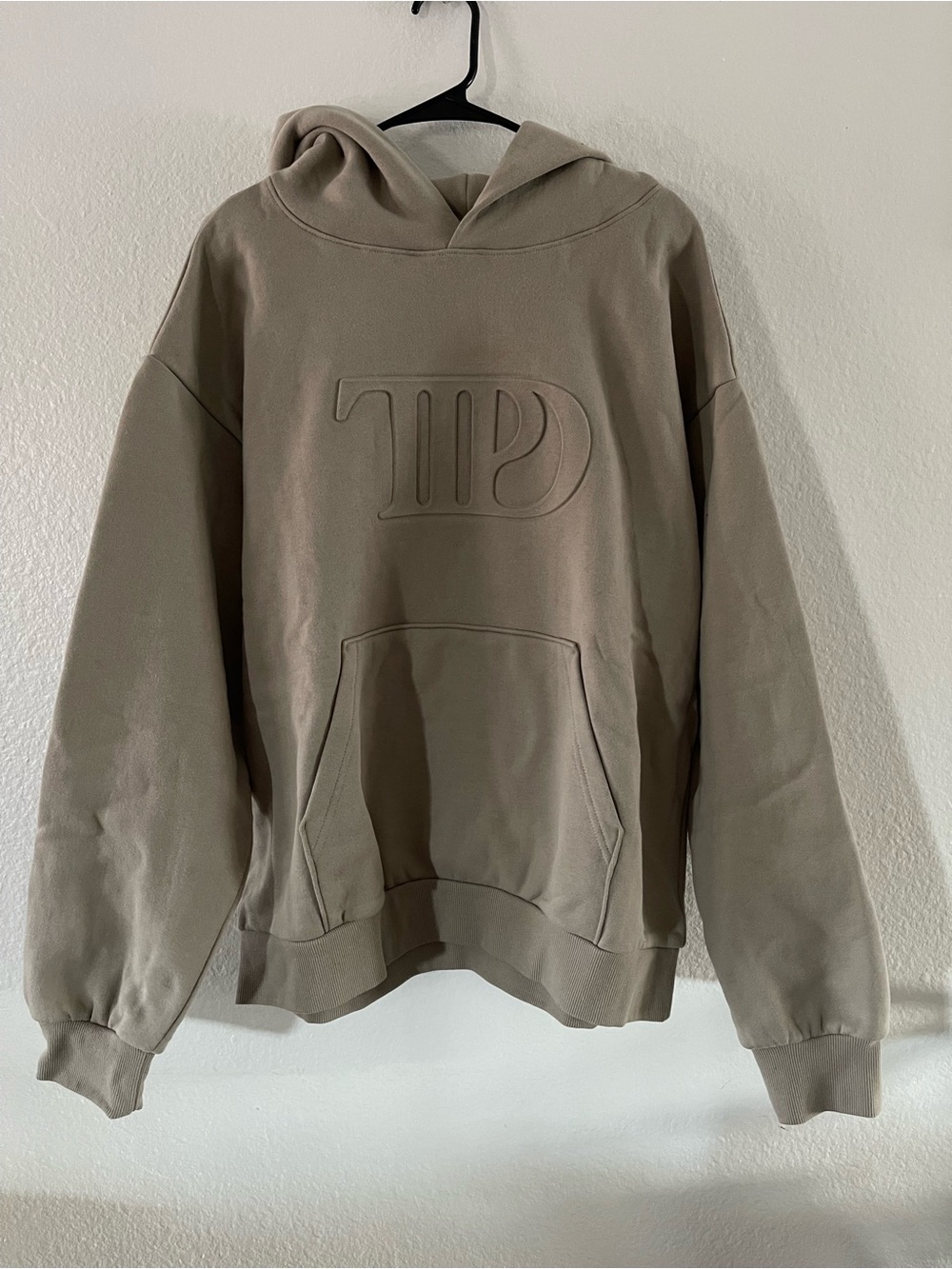 TTPD Embossed Greige Hoodie